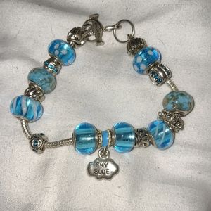 Blue Bead Bracelet